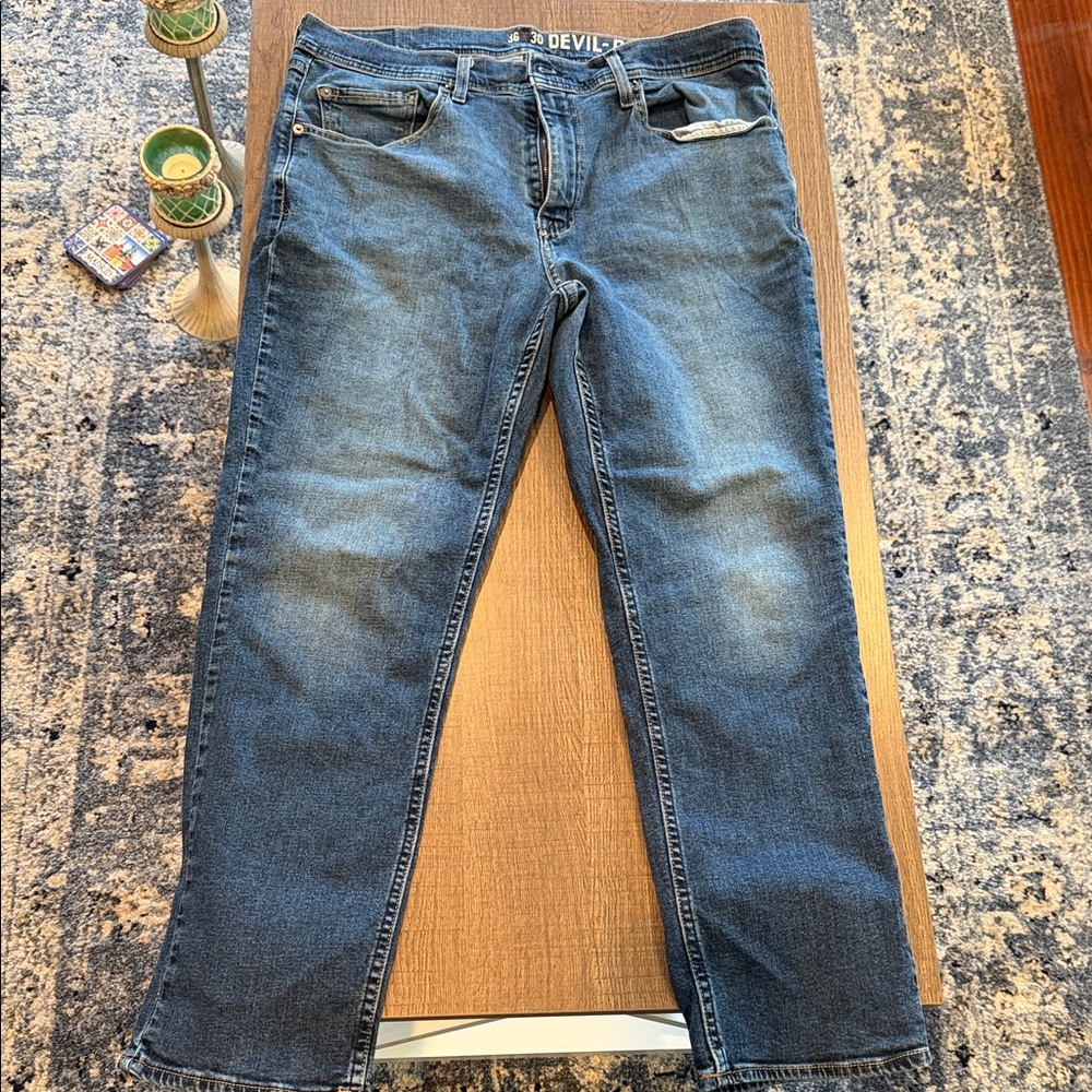 Relaxed Fit Men's Jeans - Classic Blue